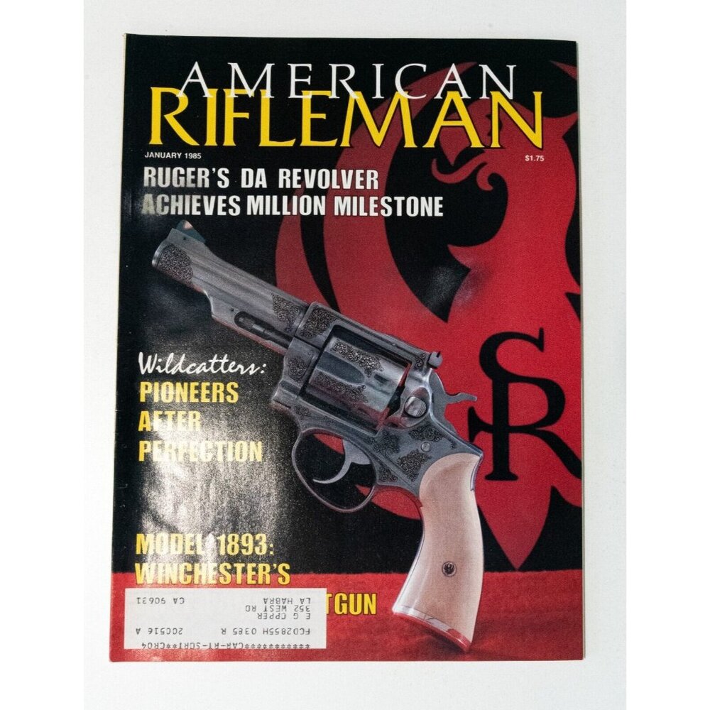 American Rifleman Magazine January 1985 Vol 133 #1 Ruger's DA Revolver Milestone